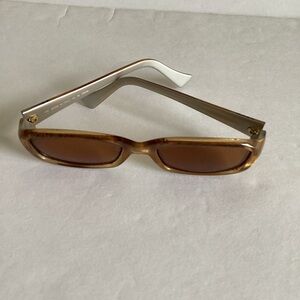 Fendi FS225 53 18 Straw 130 Sunglasses Made in Italy Y2K